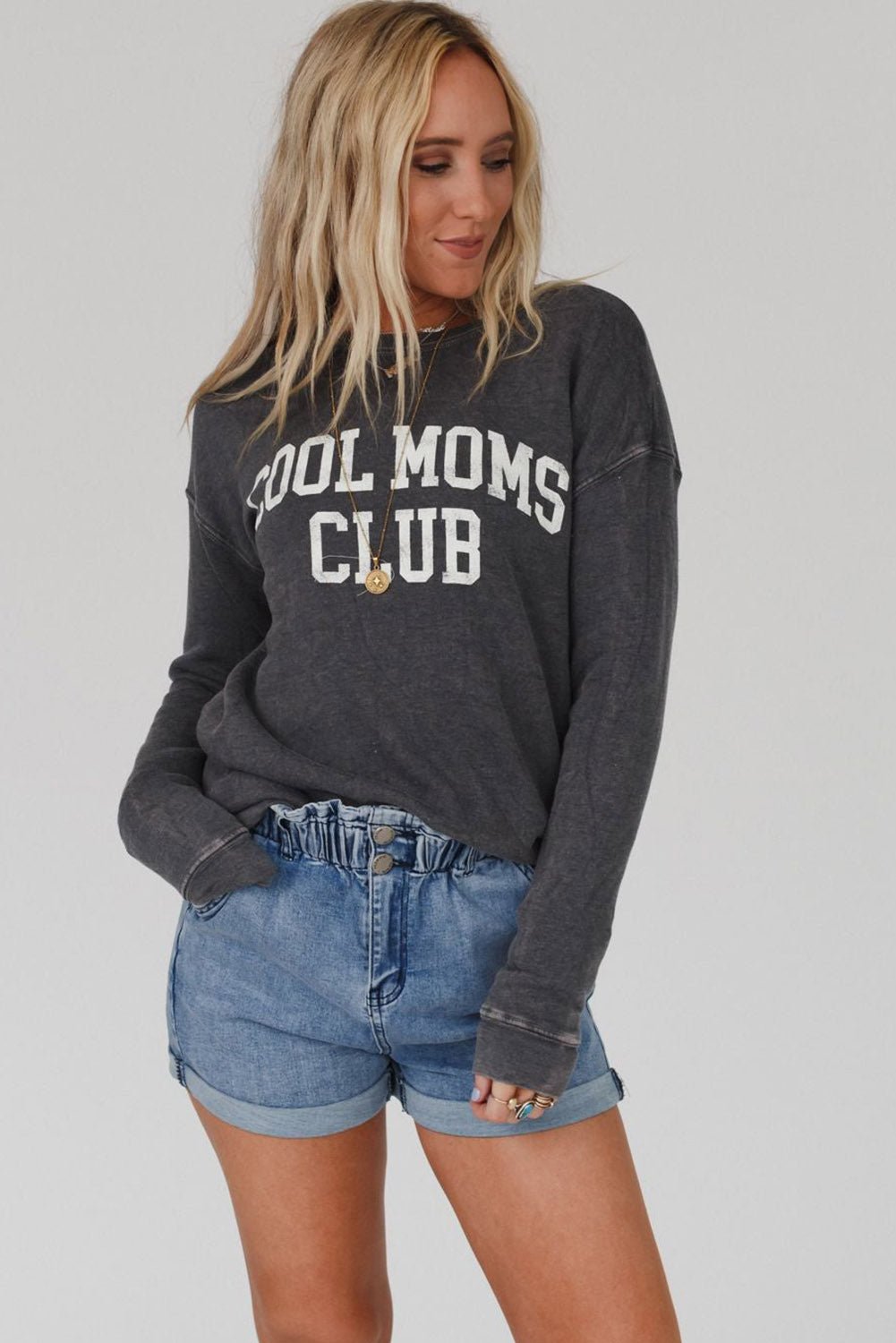 Islaira Club Drop Shoulder Sweatshirt - Hello Beautiful BoutiqueSweatshirts & HoodiesThreaded Pear