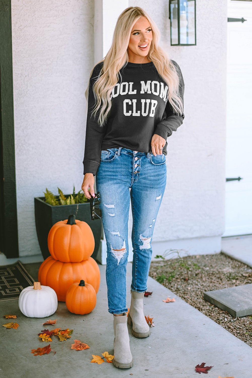 Islaira Club Drop Shoulder Sweatshirt - Hello Beautiful BoutiqueSweatshirts & HoodiesThreaded Pear
