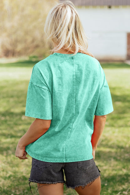 Itzel Mineral Washed Oversize Tee - Hello Beautiful BoutiqueTops & TeesThreaded Pear