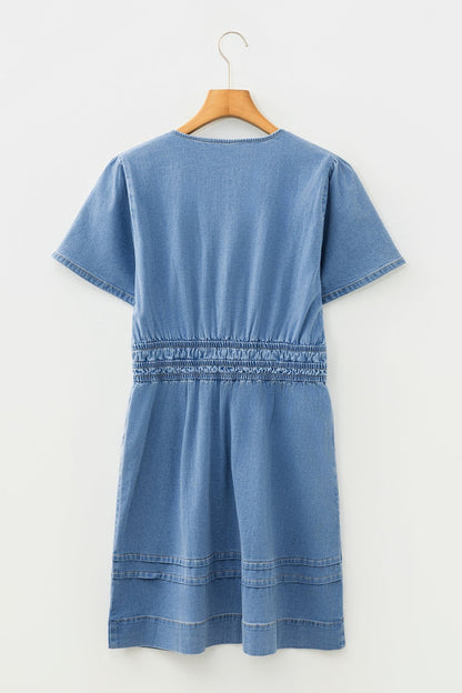 Itzel Short Sleeve Mini Dress - Hello Beautiful BoutiqueMini DressesThreaded Pear
