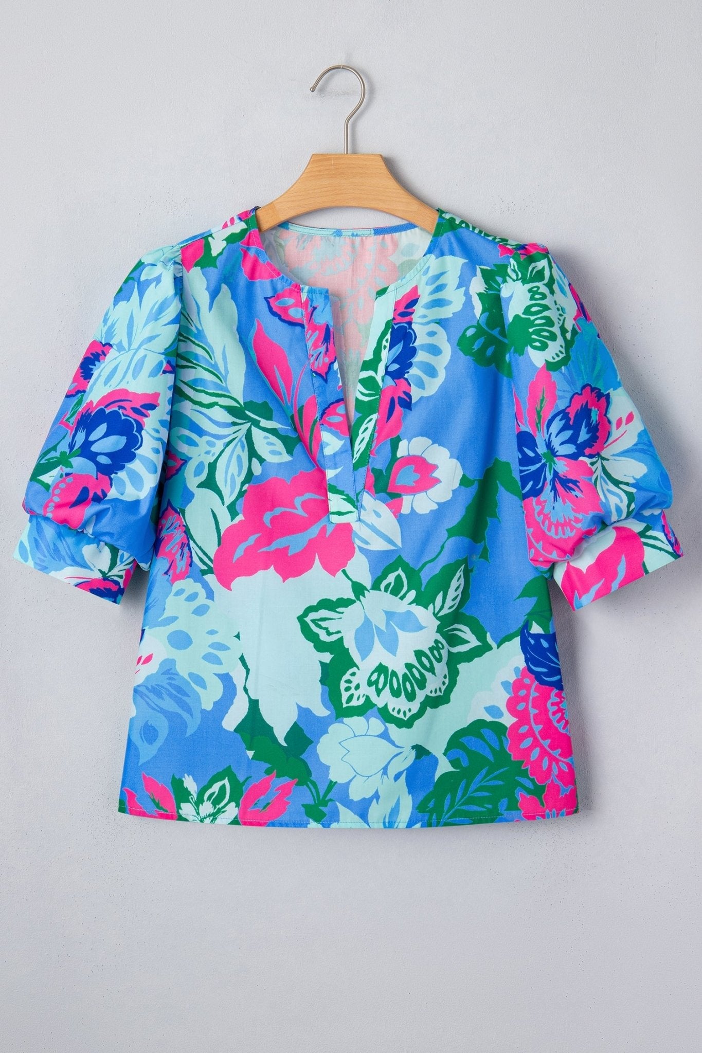 Ivanna Print Half Sleeve Blouse - Hello Beautiful BoutiqueBlouses & ShirtsThreaded Pear