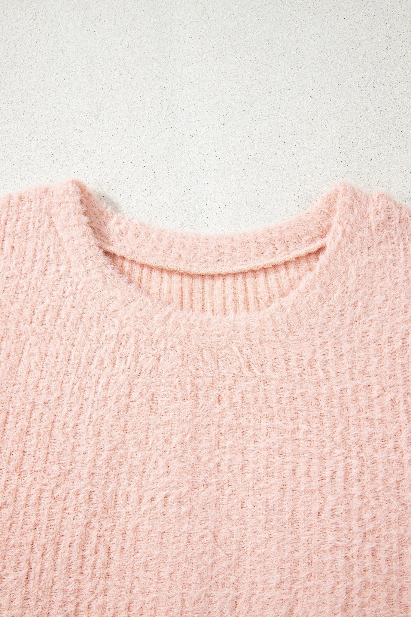 Ivy Fuzzy Ribbed Texture Long Sleeve Top - Hello Beautiful BoutiqueLong Sleeve TopsThreaded Pear
