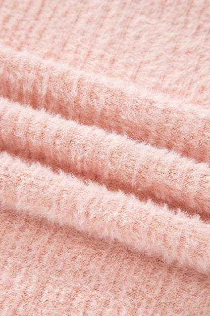 Ivy Fuzzy Ribbed Texture Long Sleeve Top - Hello Beautiful BoutiqueLong Sleeve TopsThreaded Pear
