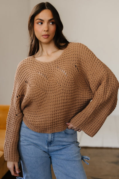 Ivy Sleeve Loose Pullover Sweater - Hello Beautiful BoutiqueSweatersThreaded Pear