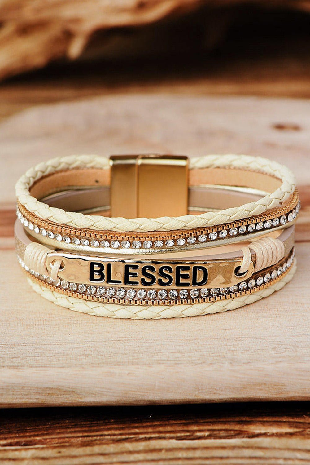 Ivyjana Braided Detail Buckle Bracelet - Hello Beautiful BoutiqueJewelryThreaded Pear