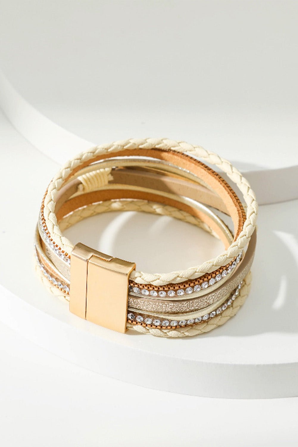 Ivyjana Braided Detail Buckle Bracelet - Hello Beautiful BoutiqueJewelryThreaded Pear
