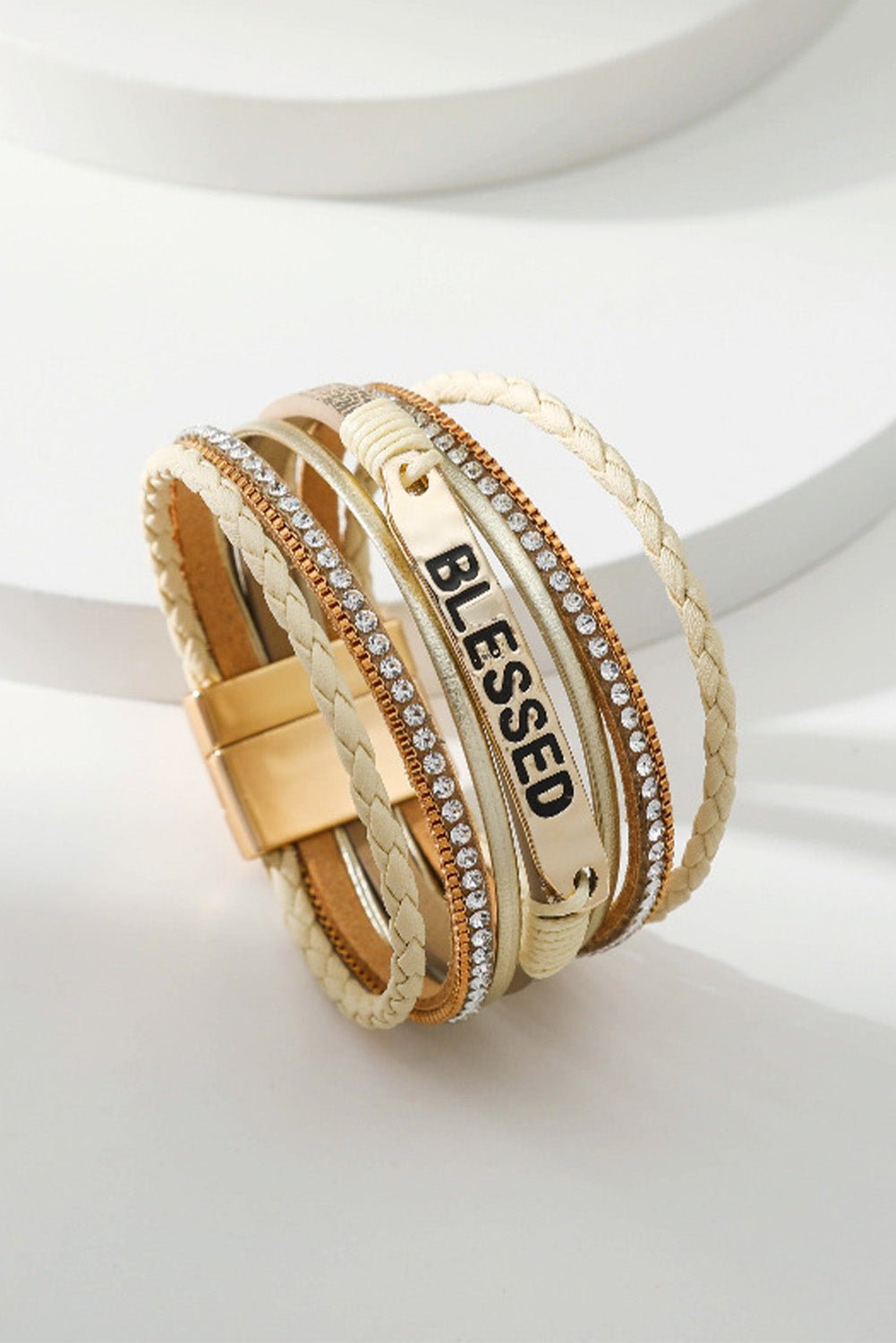 Ivyjana Braided Detail Buckle Bracelet - Hello Beautiful BoutiqueJewelryThreaded Pear