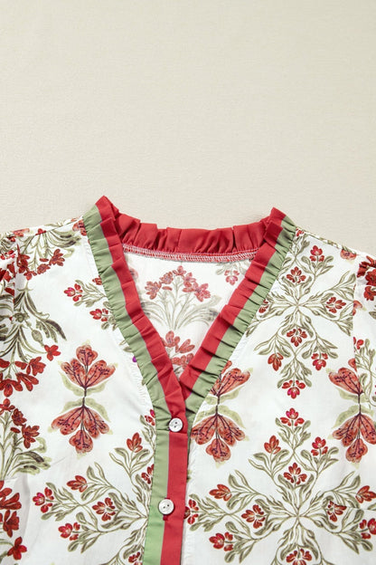 Jade Long Sleeve Flared Dress - Hello Beautiful BoutiqueFloral DressesThreaded Pear