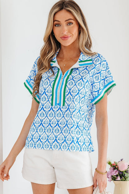 Jade Sleeve Summer Blouse Top - Hello Beautiful BoutiqueBlouses & ShirtsThreaded Pear