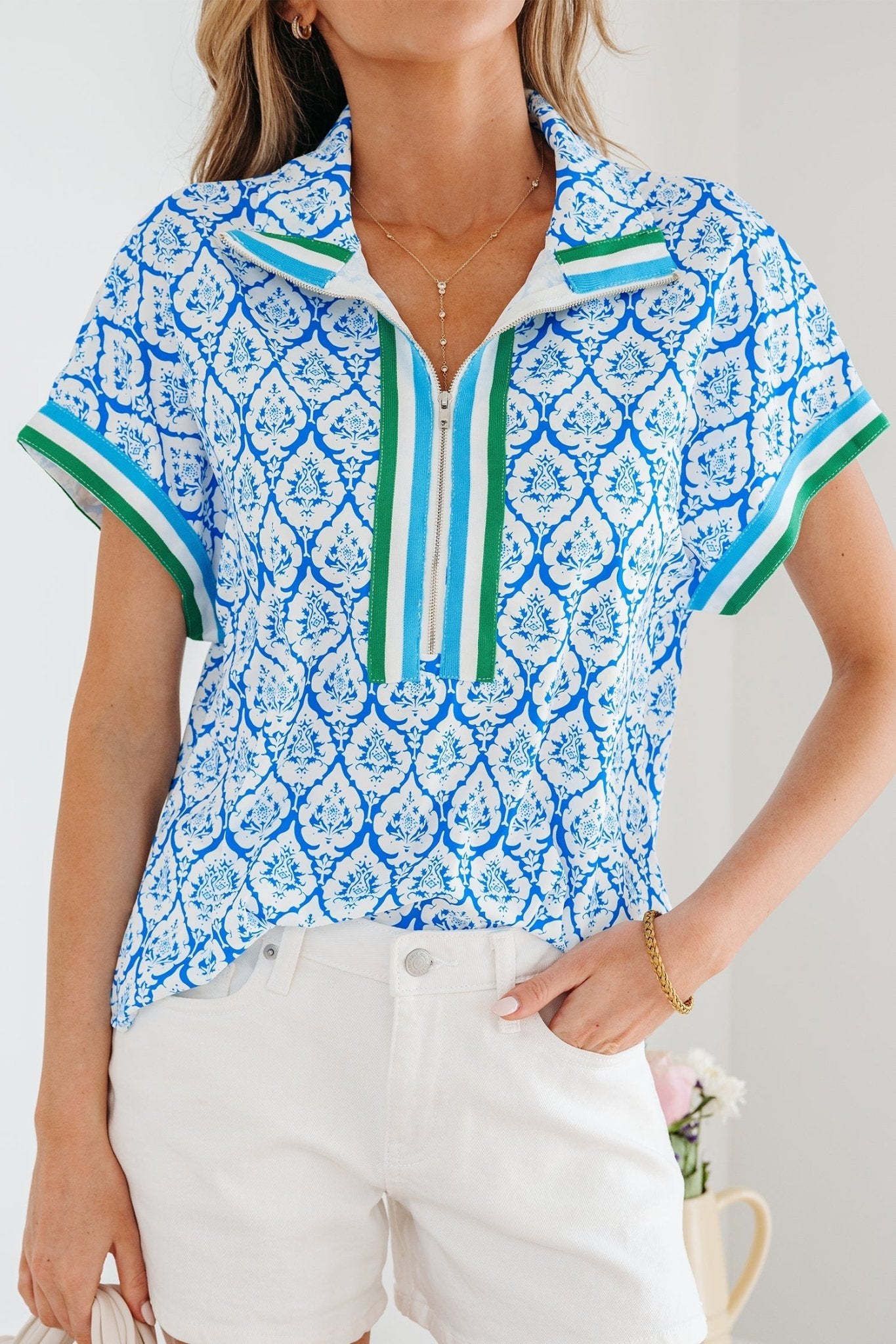 Jade Sleeve Summer Blouse Top - Hello Beautiful BoutiqueBlouses & ShirtsThreaded Pear