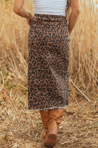 Jadecara Frayed Midi Skirt - Hello Beautiful BoutiqueSkirts & PetticoatThreaded Pear