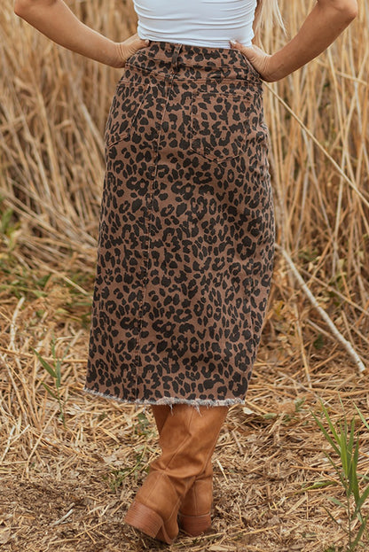 Jadecara Frayed Midi Skirt - Hello Beautiful BoutiqueSkirts & PetticoatThreaded Pear