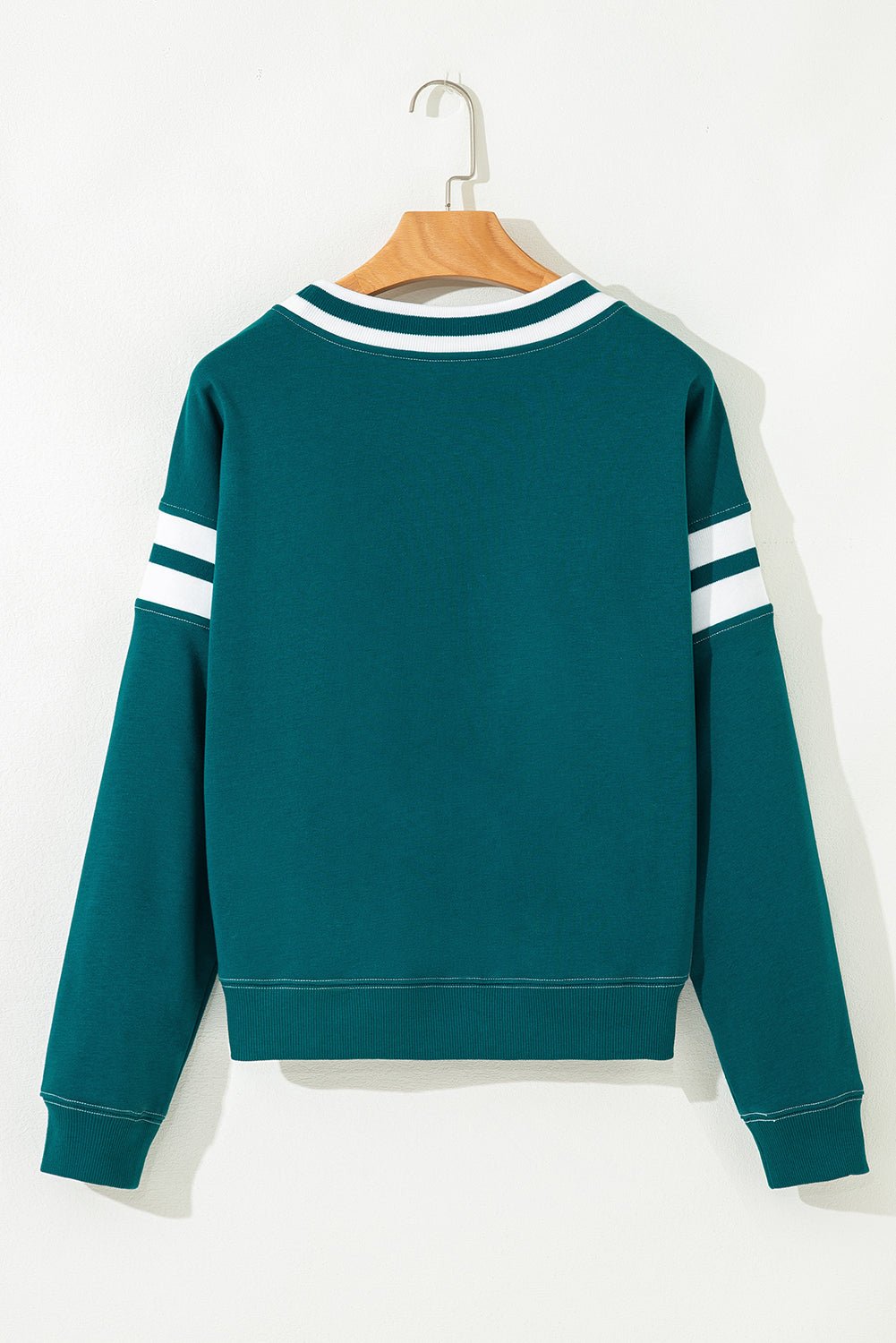 Jadeita Patchwork Drop Shoulder Sweatshirt - Hello Beautiful BoutiqueSweatshirts & HoodiesThreaded Pear