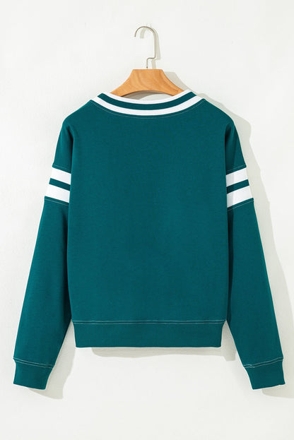 Jadeita Patchwork Drop Shoulder Sweatshirt - Hello Beautiful BoutiqueSweatshirts & HoodiesThreaded Pear