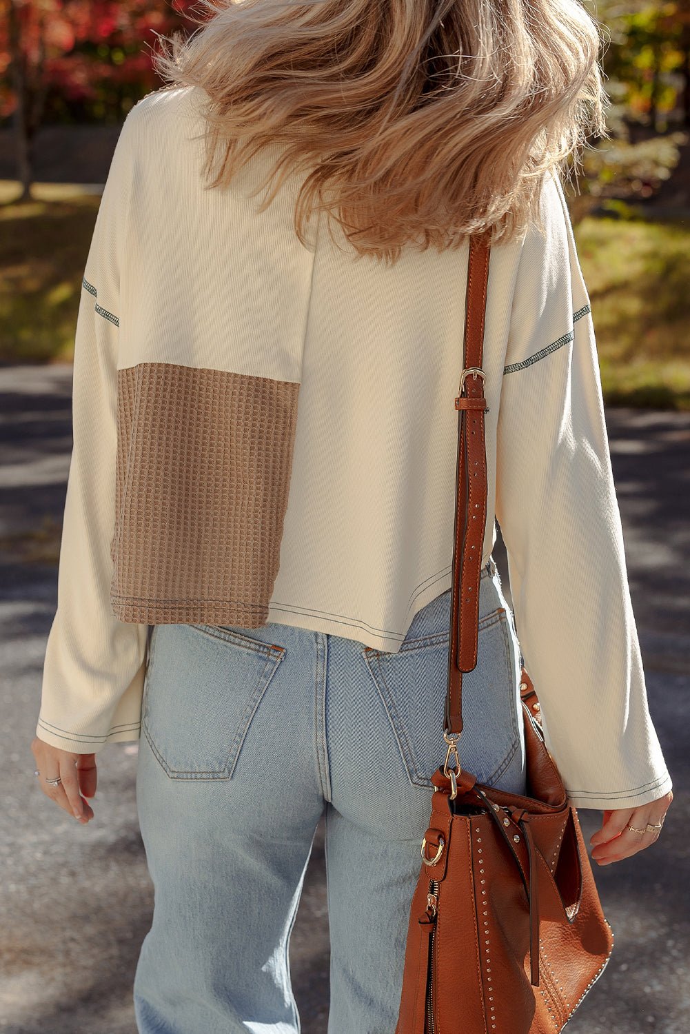 Jaliyah Knit Stitch Detail Long Sleeve Top - Hello Beautiful BoutiqueLong Sleeve TopsThreaded Pear