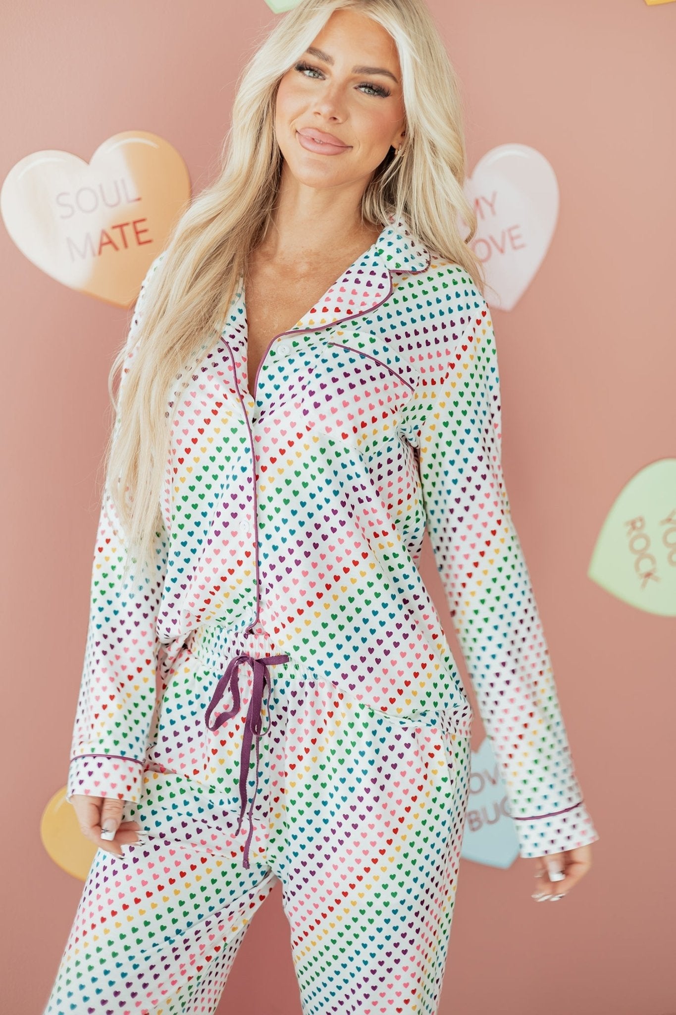Jamie Long 2pcs Pajama Set - Hello Beautiful BoutiqueSleepwearThreaded Pear