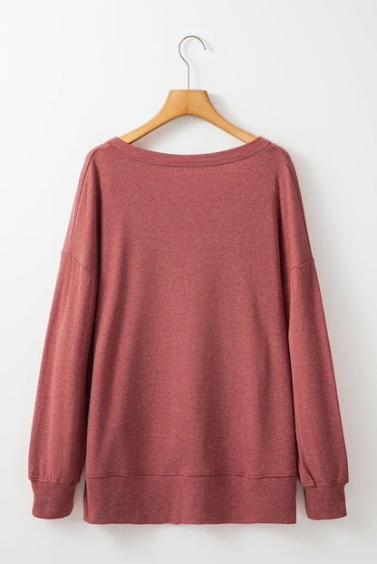 Jane Loose Fit Tunic Top - Hello Beautiful BoutiqueLong Sleeve TopsThreaded Pear