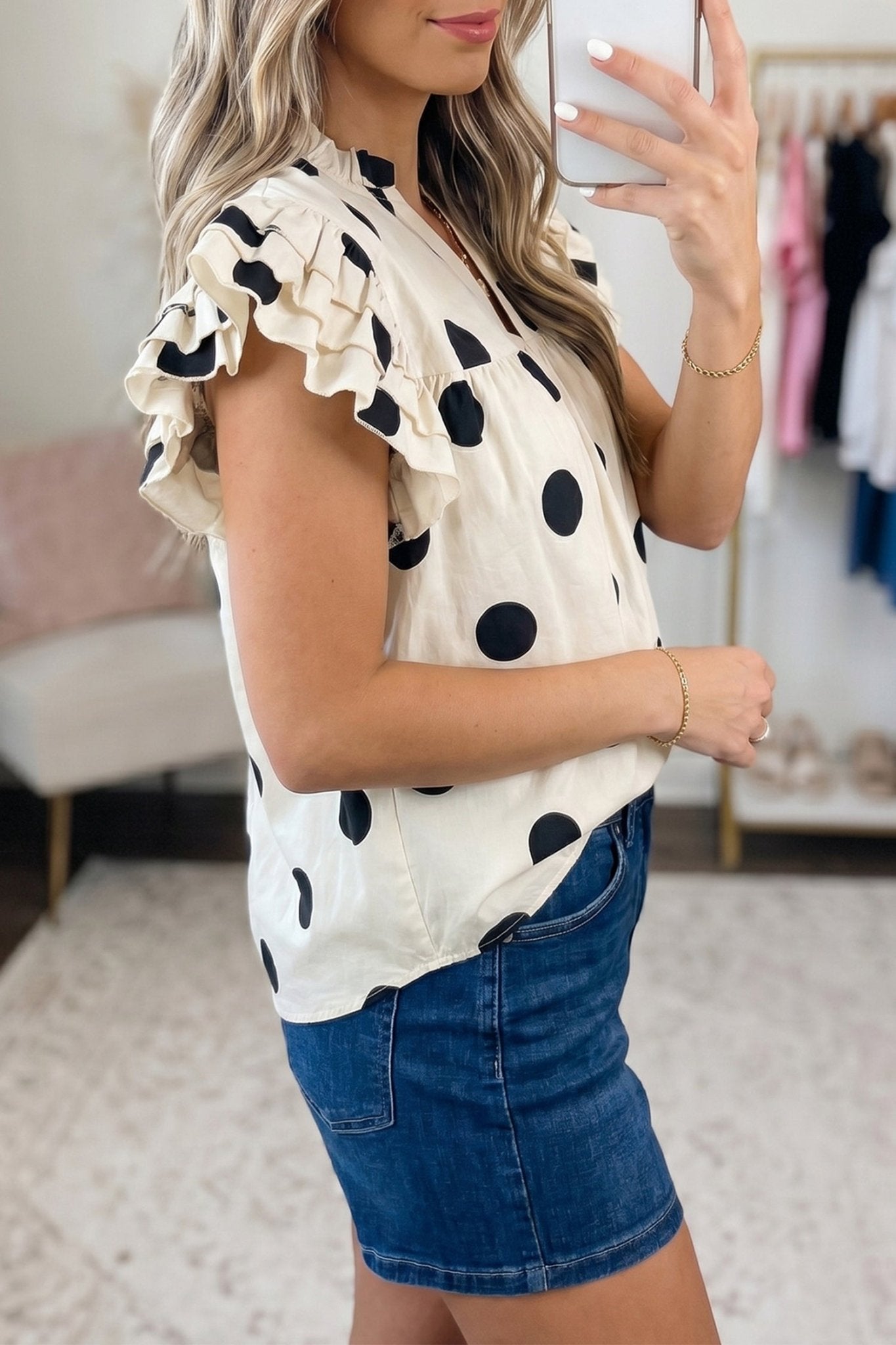 Jane Short Sleeve Shift Blouse - Hello Beautiful BoutiqueBlouses & ShirtsThreaded Pear