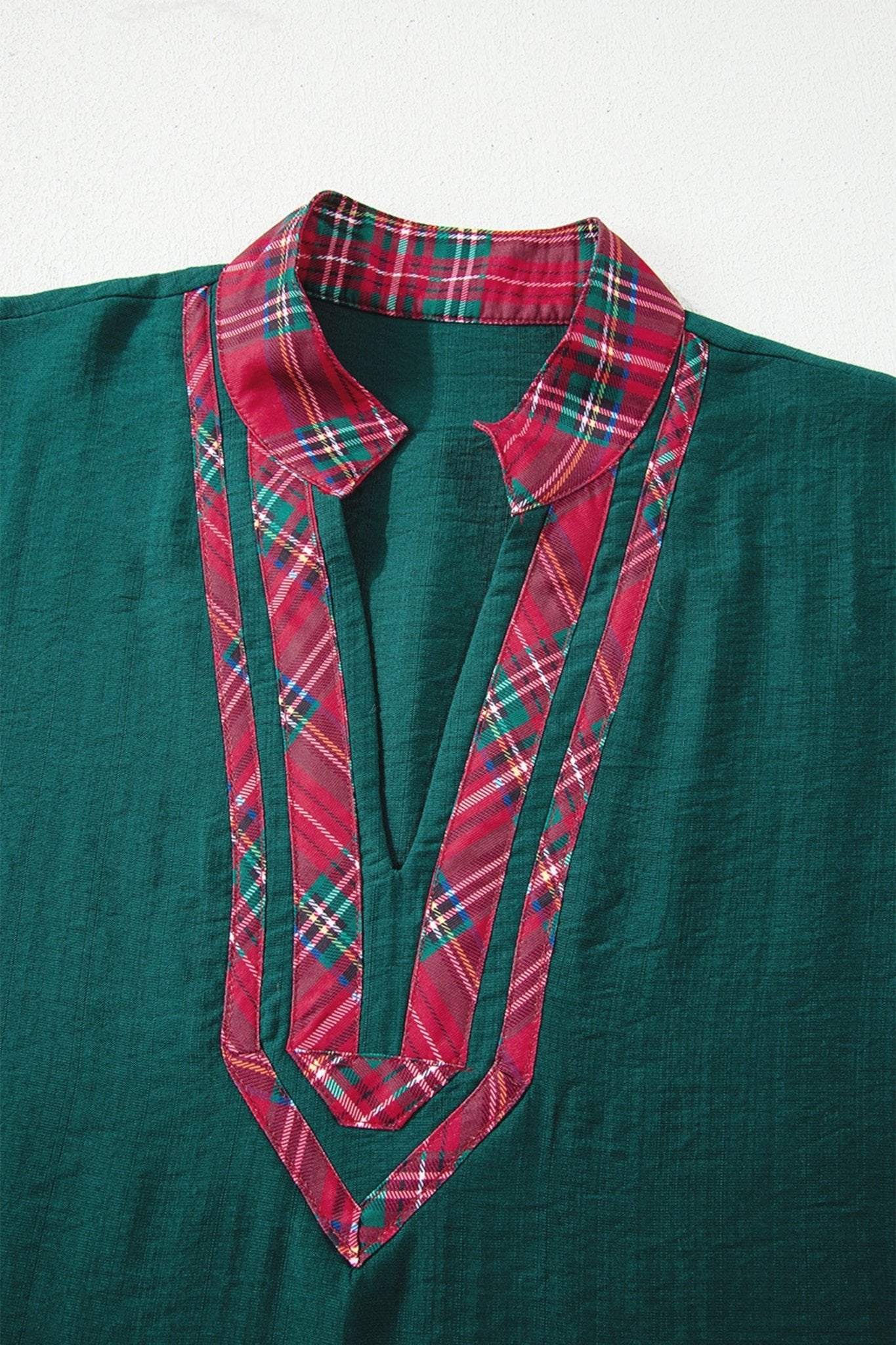 Janiyah Patchwork Half Sleeve Blouse - Hello Beautiful BoutiqueBlouses & ShirtsThreaded Pear
