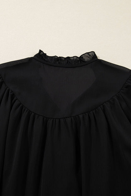 Jaycee Sleeve Chiffon Elegant PLUS Shirt - Hello Beautiful BoutiquePlus Size Blouses & ShirtsThreaded Pear