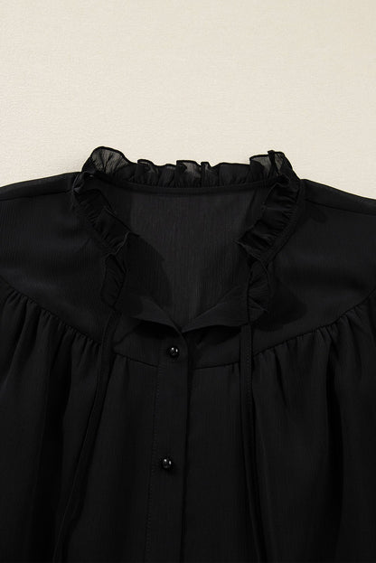 Jaycee Sleeve Chiffon Elegant PLUS Shirt - Hello Beautiful BoutiquePlus Size Blouses & ShirtsThreaded Pear