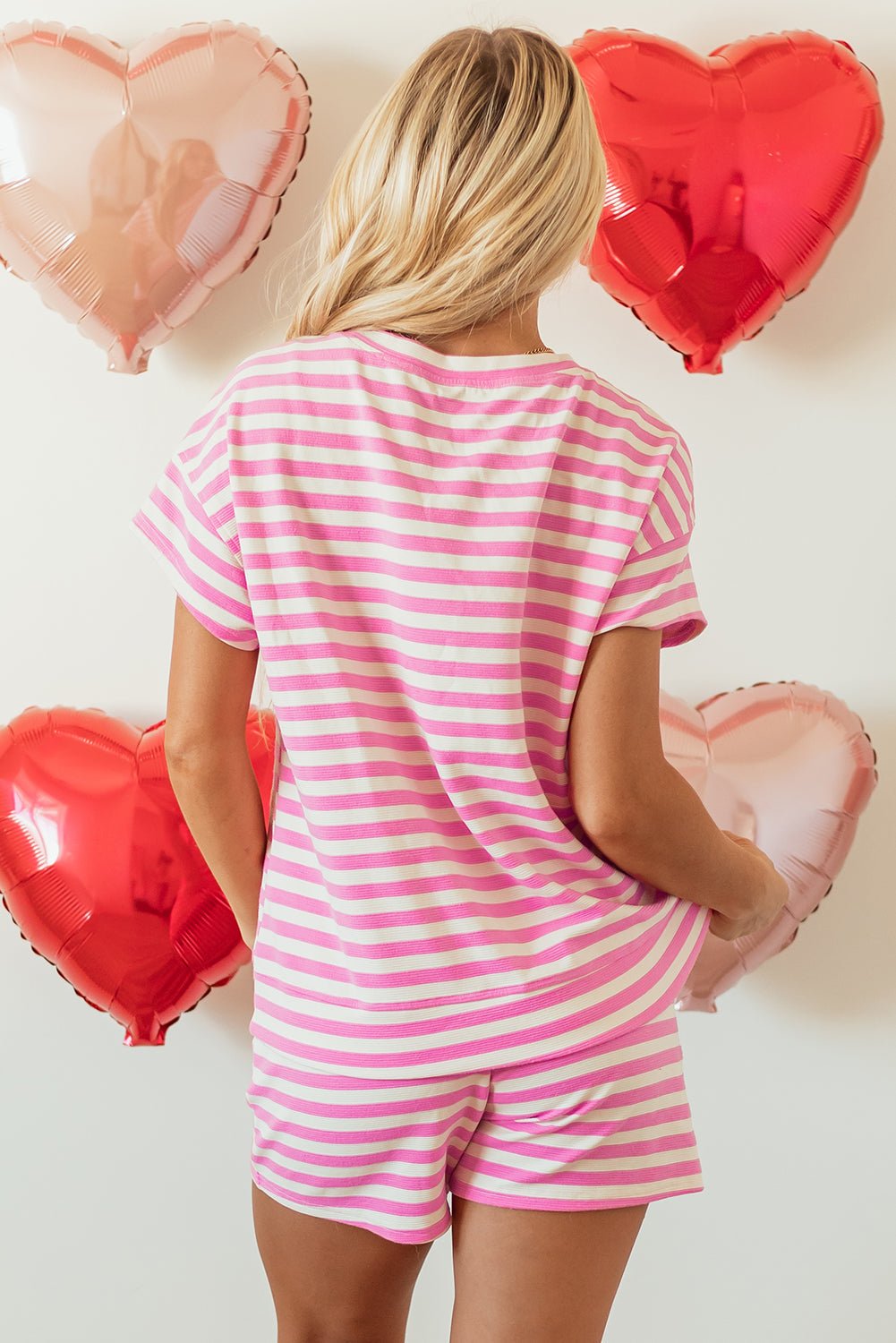 Jayla Stripe T Shirt - Hello Beautiful BoutiqueShort SetsThreaded Pear