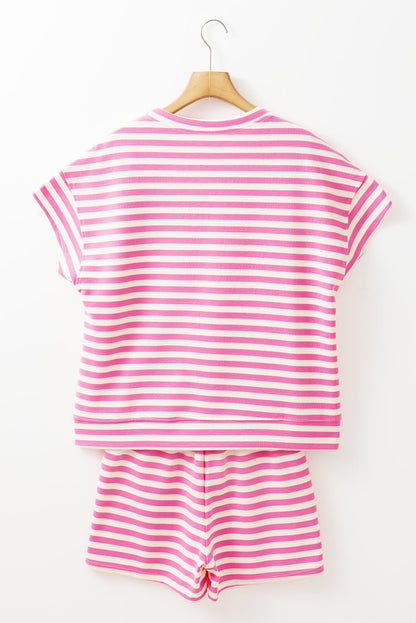Jayla Stripe T Shirt - Hello Beautiful BoutiqueShort SetsThreaded Pear