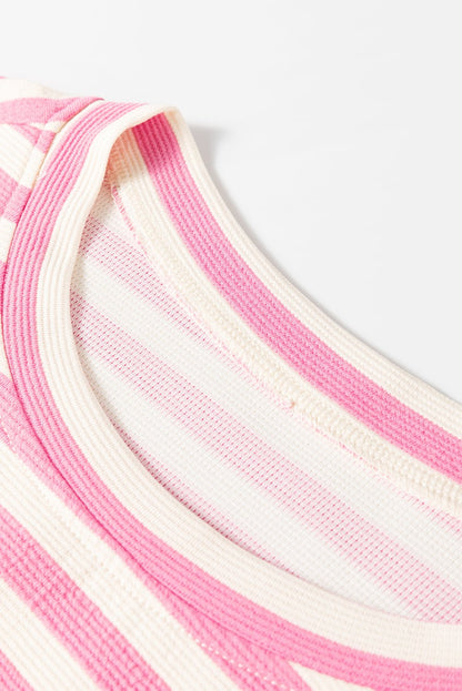 Jayla Stripe T Shirt - Hello Beautiful BoutiqueShort SetsThreaded Pear