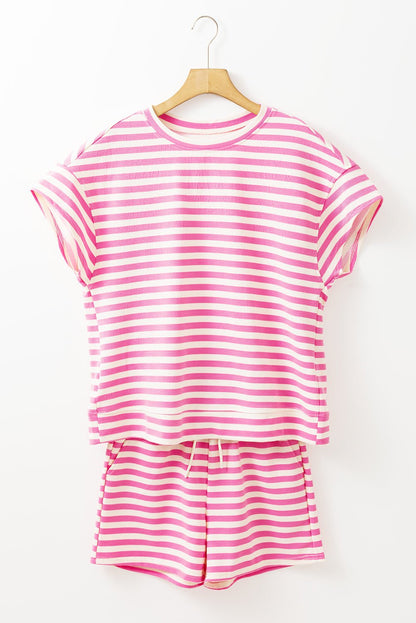 Jayla Stripe T Shirt - Hello Beautiful BoutiqueShort SetsThreaded Pear