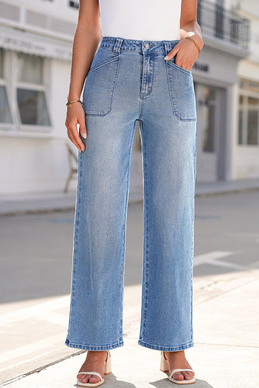 Jaylani Mid Rise Shift Jeans - Hello Beautiful BoutiqueJeansThreaded Pear