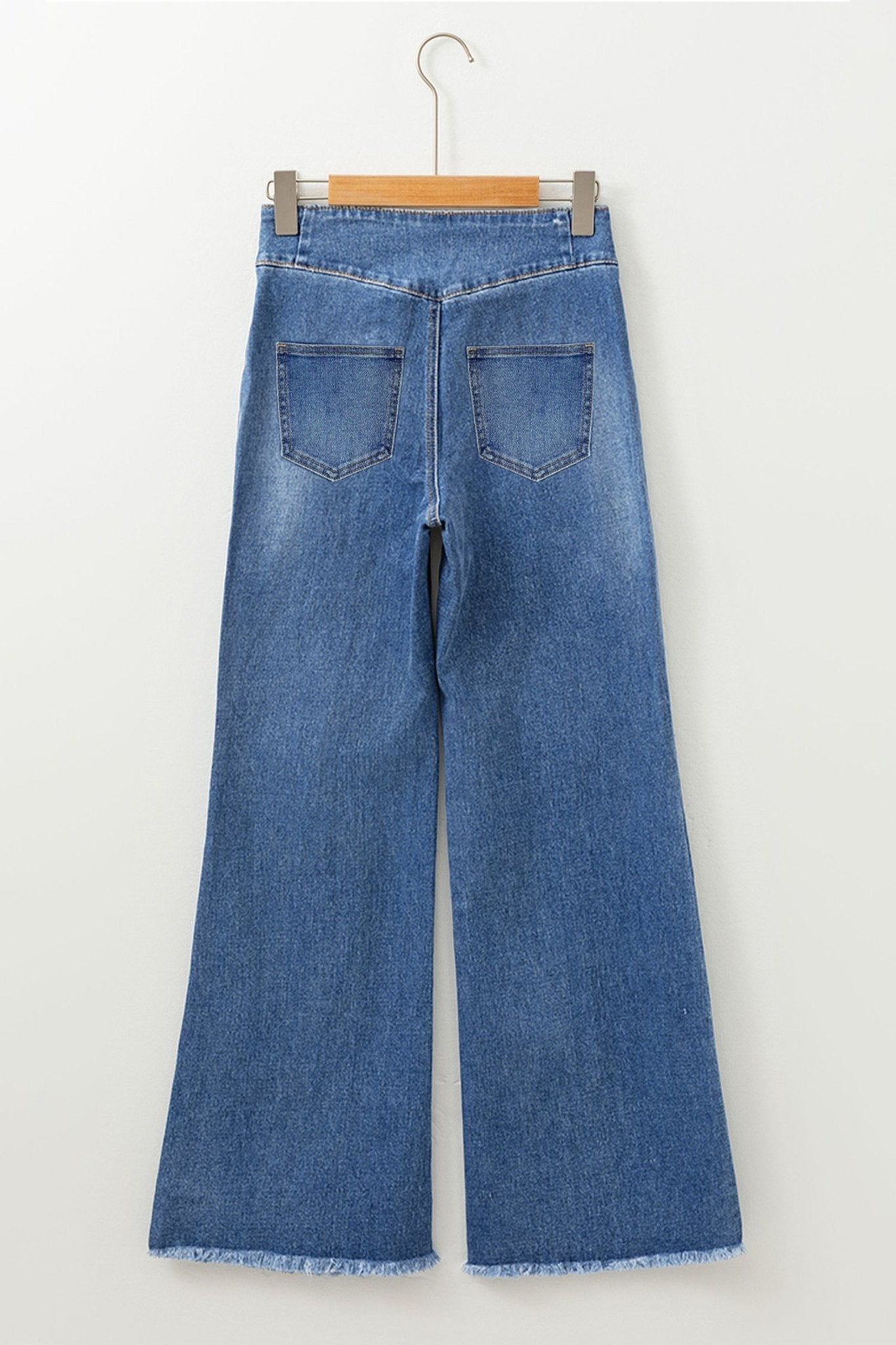 Jaylani Raw Hem Flare Jeans - Hello Beautiful BoutiqueJeansThreaded Pear