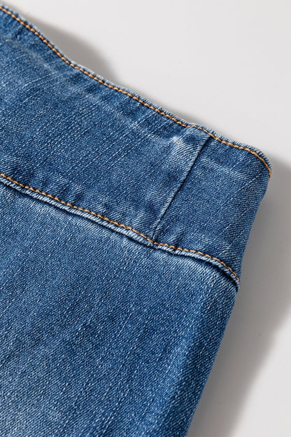 Jaylani Raw Hem Flare Jeans - Hello Beautiful BoutiqueJeansThreaded Pear
