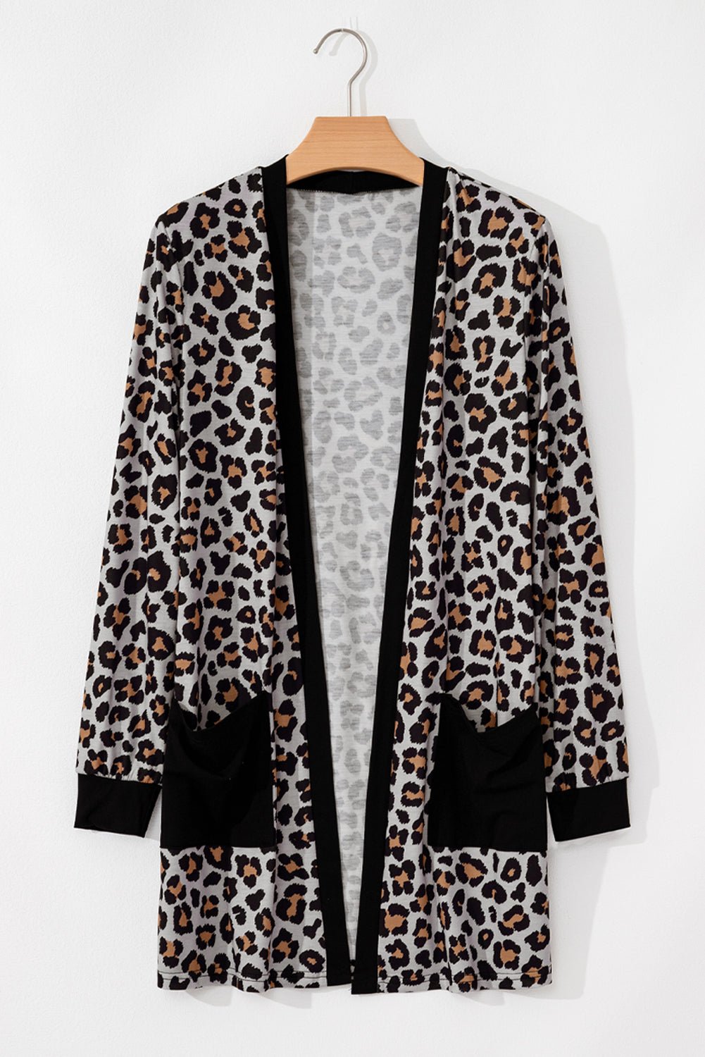 Jazmin Patched Open Front Cardigan - Hello Beautiful BoutiqueCardigansThreaded Pear