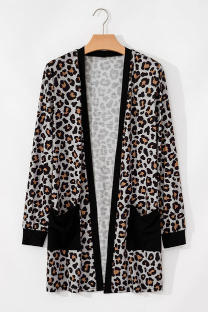 Jazmin Patched Open Front Cardigan - Hello Beautiful BoutiqueCardigansThreaded Pear
