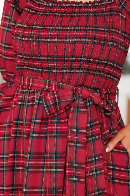 Jazmin Waist Flared Midi Dress - Hello Beautiful BoutiqueMidi DressesThreaded Pear