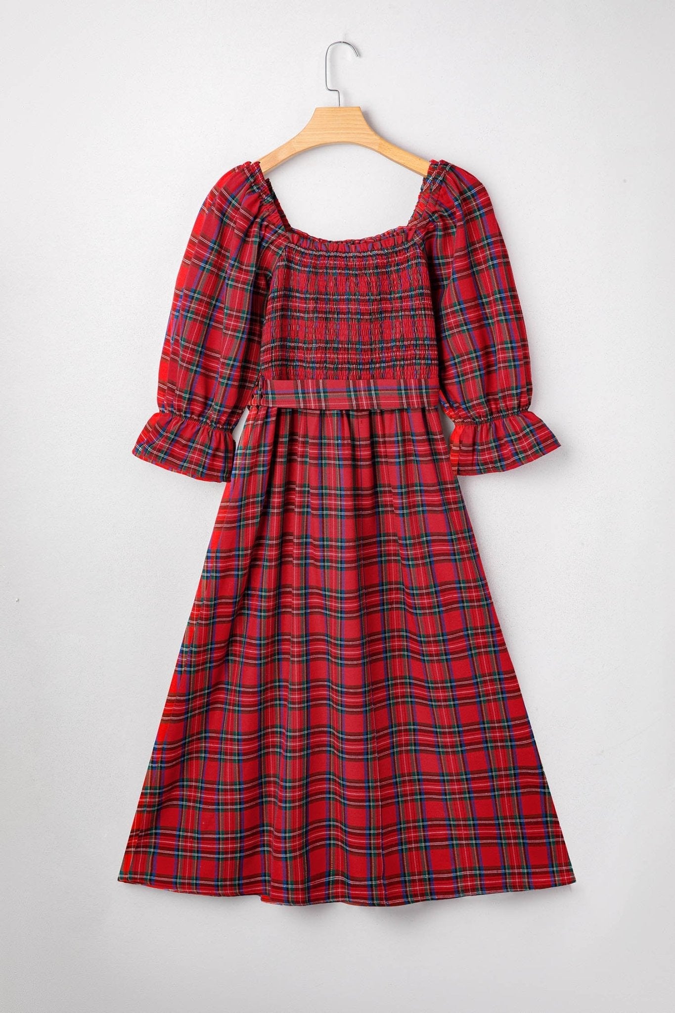 Jazmin Waist Flared Midi Dress - Hello Beautiful BoutiqueMidi DressesThreaded Pear