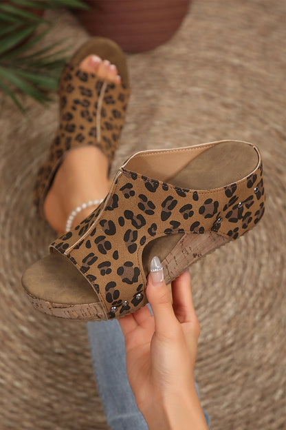Jazmine Studded Cutout Wedge Slippers - Hello Beautiful BoutiqueSlippersThreaded Pear