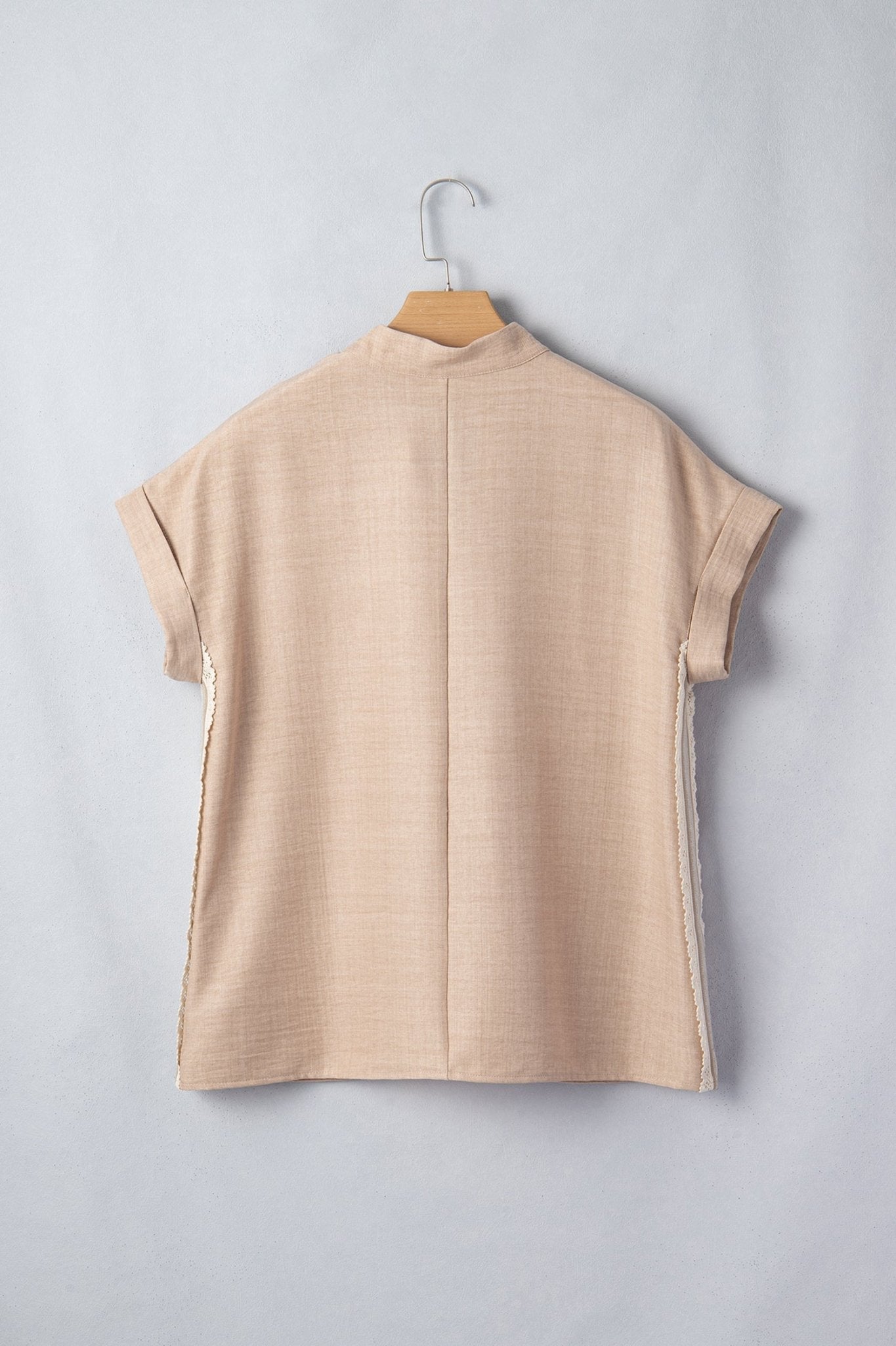 Jessica Rolled Short Sleeve Blouse - Hello Beautiful BoutiqueBlouses & ShirtsThreaded Pear