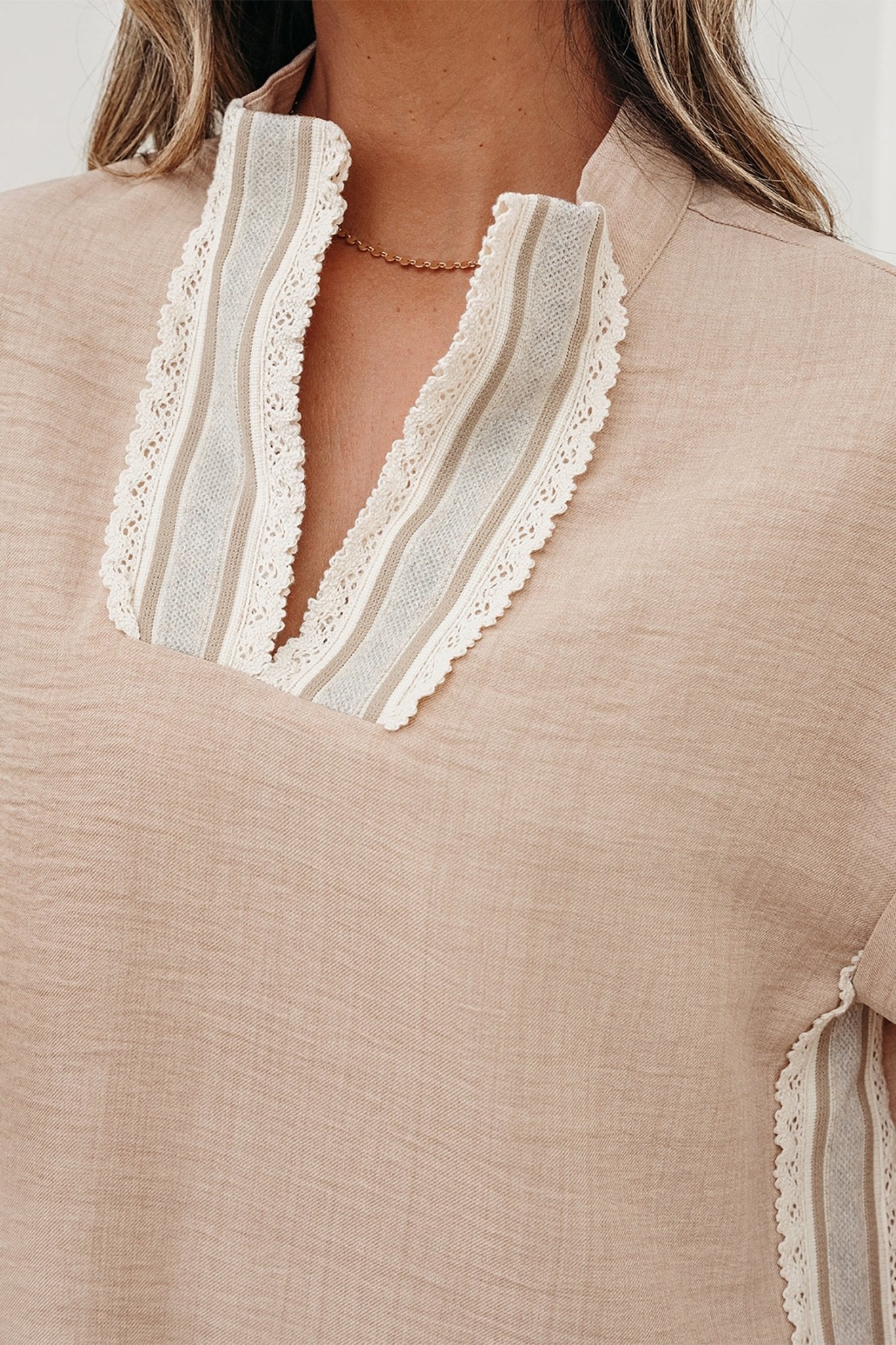 Jessica Rolled Short Sleeve Blouse - Hello Beautiful BoutiqueBlouses & ShirtsThreaded Pear