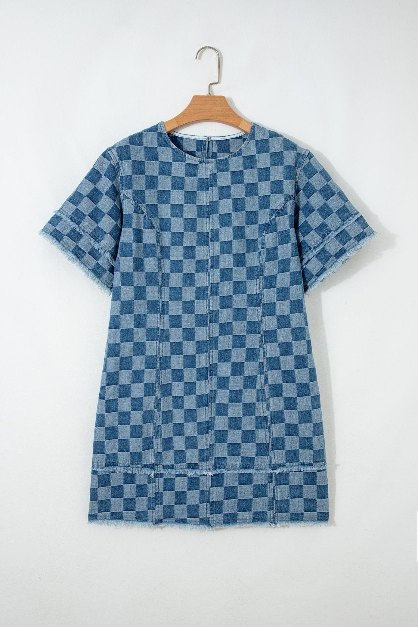 Jessie Hem Checkered Mini Dress - Hello Beautiful BoutiqueMini DressesThreaded Pear
