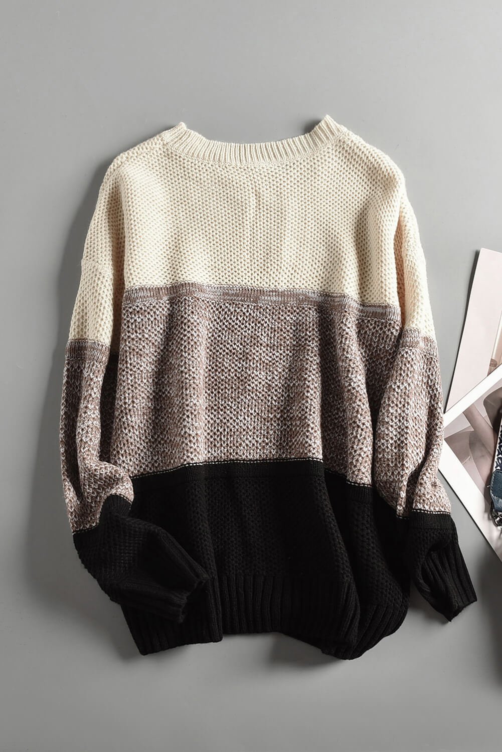 Jianna Netted Texture Pullover Sweater - Hello Beautiful BoutiqueSweatersThreaded Pear