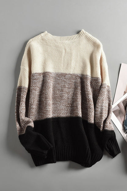 Jianna Netted Texture Pullover Sweater - Hello Beautiful BoutiqueSweatersThreaded Pear