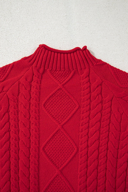 Joanna Cable Knit Baggy Sweater - Hello Beautiful BoutiqueSweatersThreaded Pear