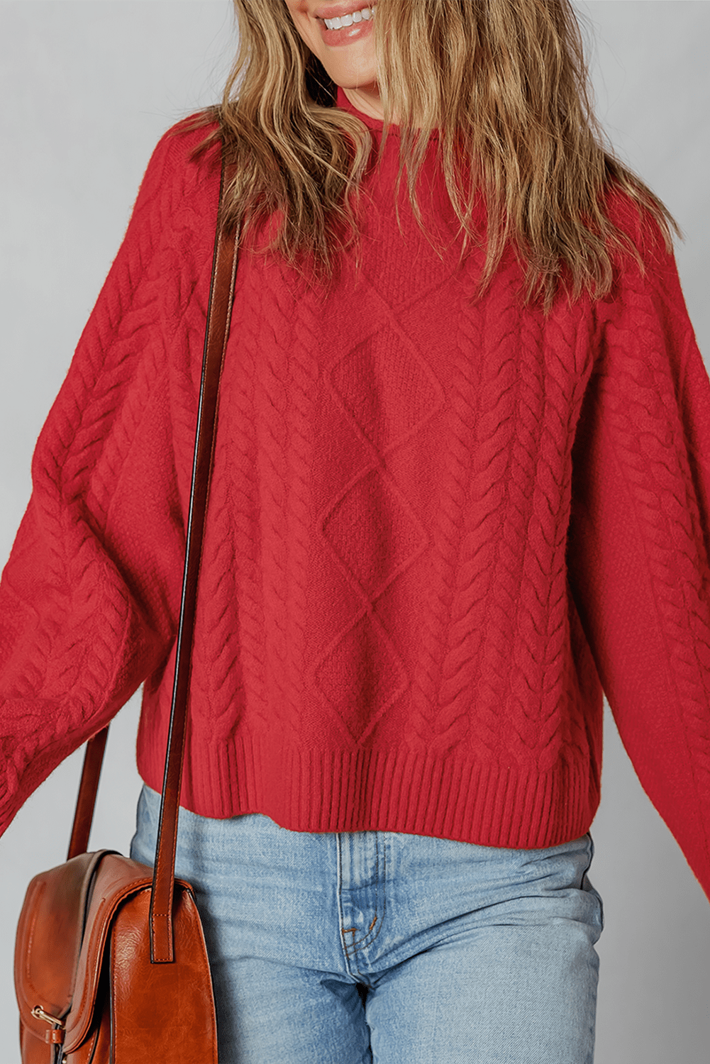 Joanna Cable Knit Baggy Sweater - Hello Beautiful BoutiqueSweatersThreaded Pear