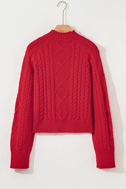 Joanna Cable Knit Baggy Sweater - Hello Beautiful BoutiqueSweatersThreaded Pear