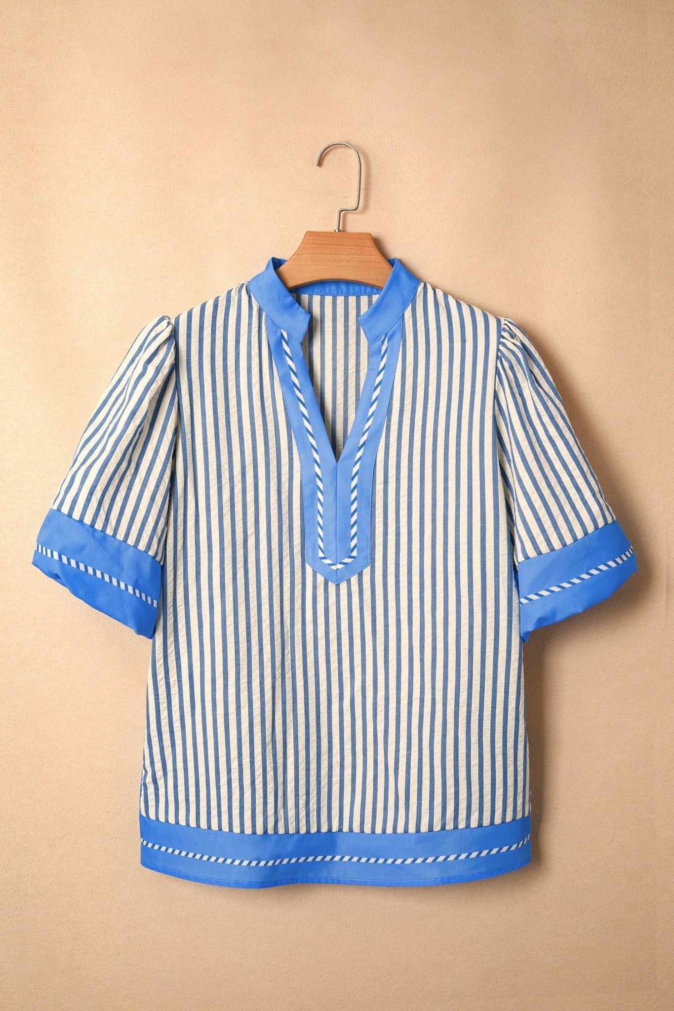 Joanna Detail Short Sleeve Blouse - Hello Beautiful BoutiqueBlouses & ShirtsThreaded Pear