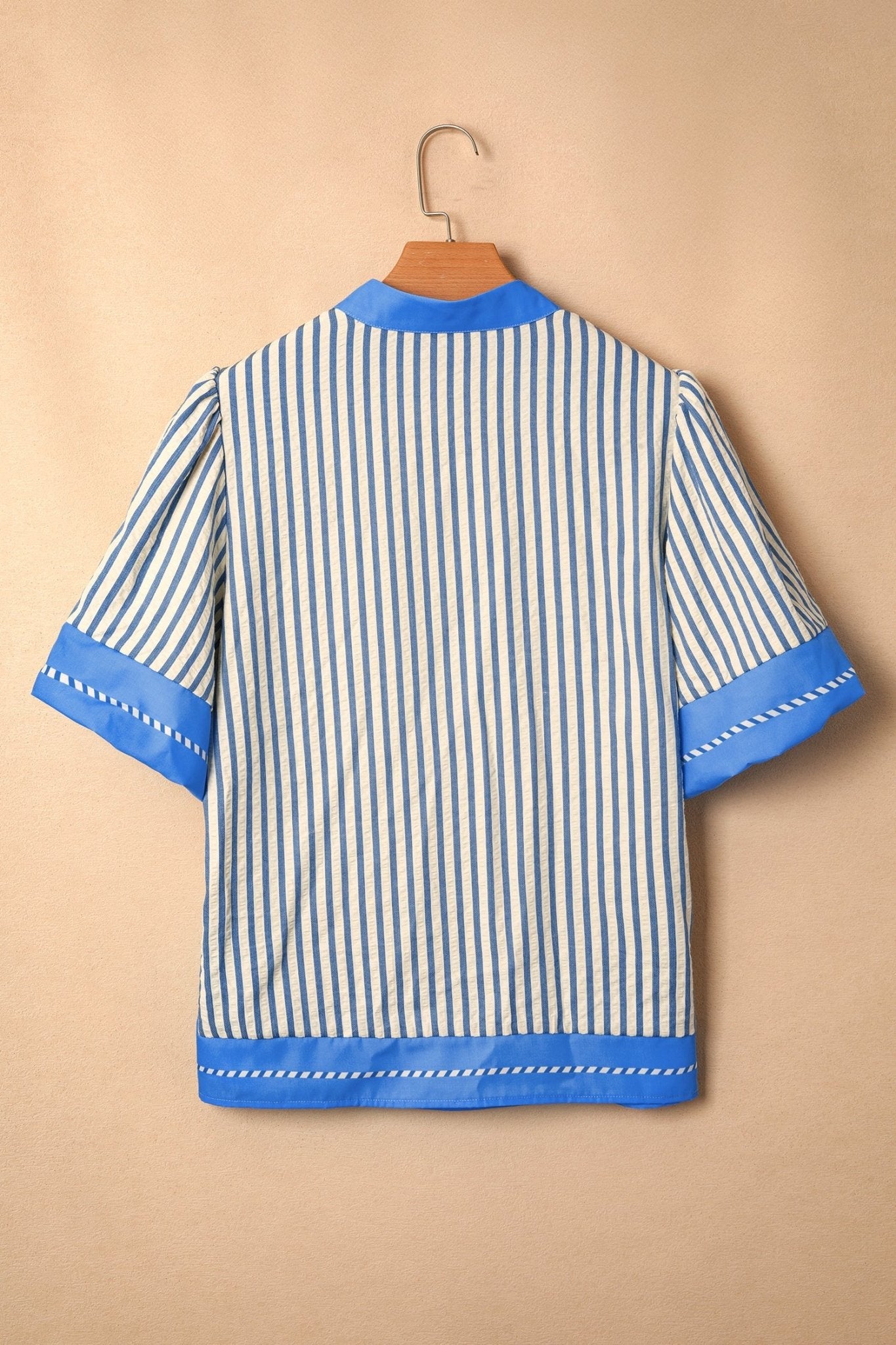 Joanna Detail Short Sleeve Blouse - Hello Beautiful BoutiqueBlouses & ShirtsThreaded Pear