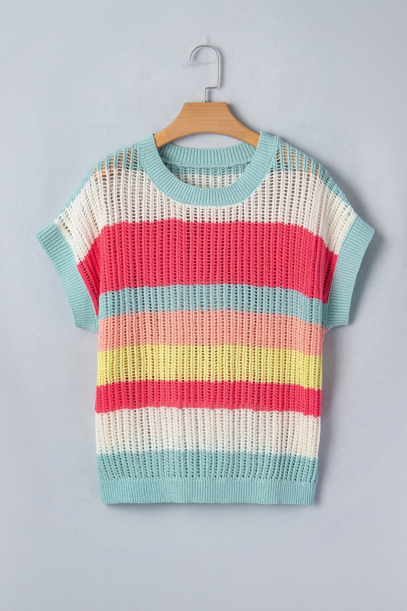 Joelle Knit Short Sleeve Sweater - Hello Beautiful BoutiqueShort Sleeve SweatersThreaded Pear