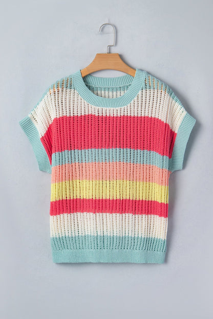 Joelle Knit Short Sleeve Sweater - Hello Beautiful BoutiqueShort Sleeve SweatersThreaded Pear