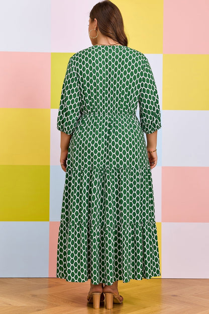 Johanna Ruffle Hem Casual PLUS Dress - Hello Beautiful BoutiquePlus Size Maxi DressesThreaded Pear